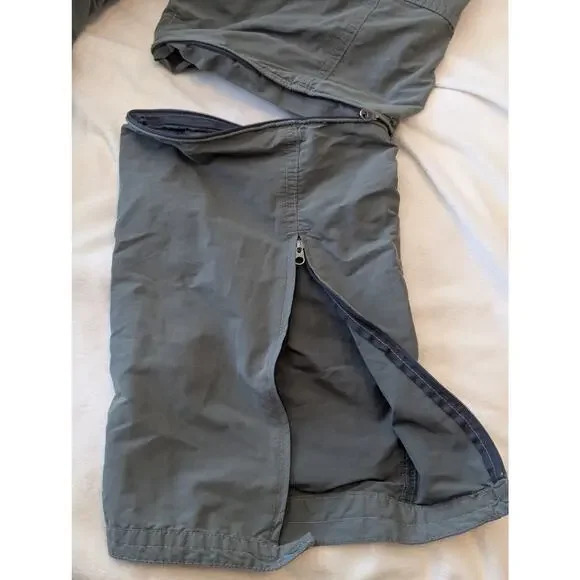 Kuhl Mountain Culture Zip Off Capri Hiking Outdoor Pants Army Green Wmns Sz 14 - Picture 12 of 12